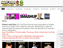 Tablet Screenshot of angrybirdscheats.net